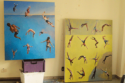 Paintings Tumble and Sacrifice